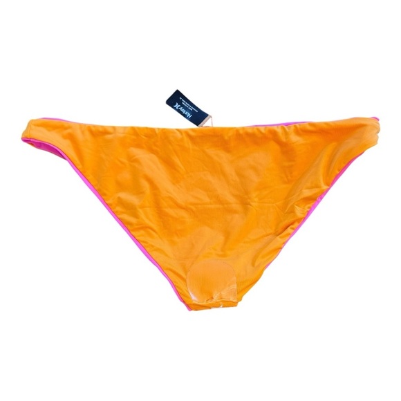 Hurley Solid Reversible Scoop Bikini Bottom in pink/tangerine NWT - Picture 6 of 7